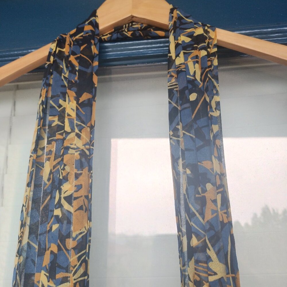 by MALENE BIRGER Stunning LONG Lightweight Crepe Scarf UNWORN 6'